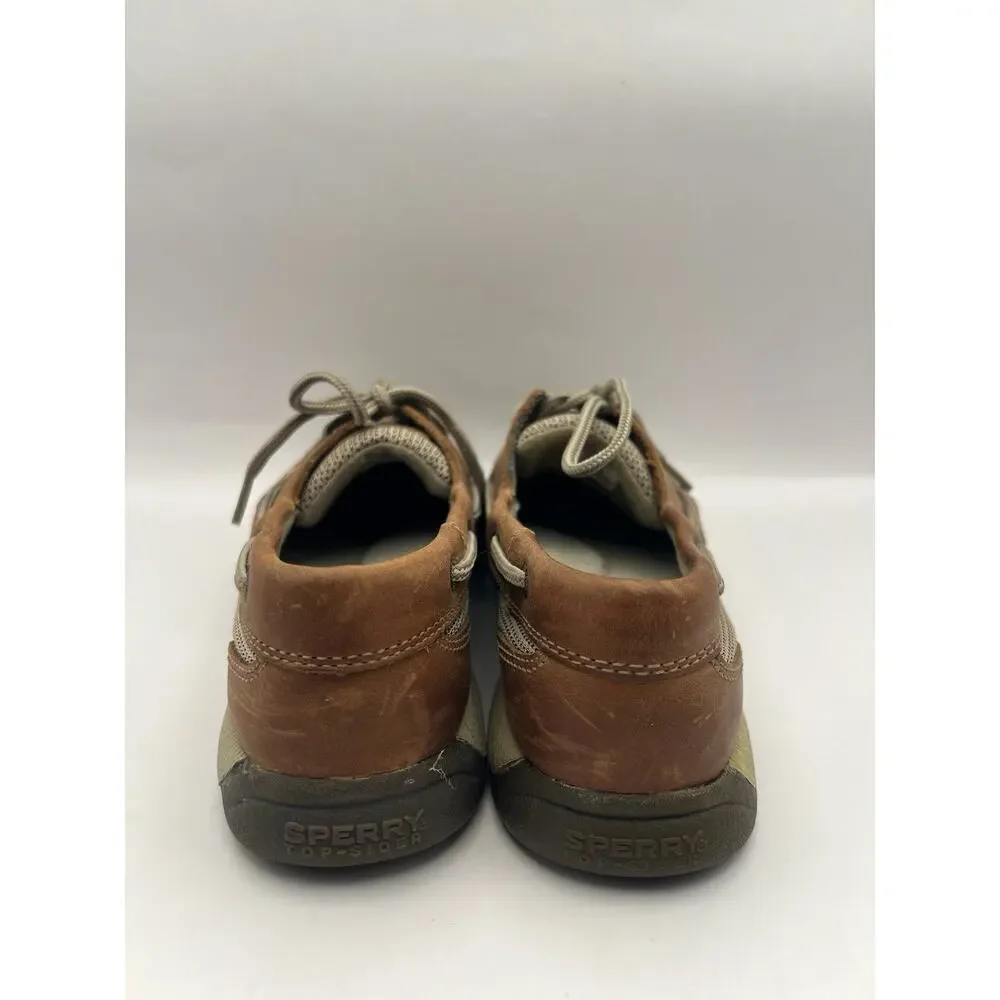 Sperry Top Sider Intrepid Brown Leather Boat Shoes Women Size 6